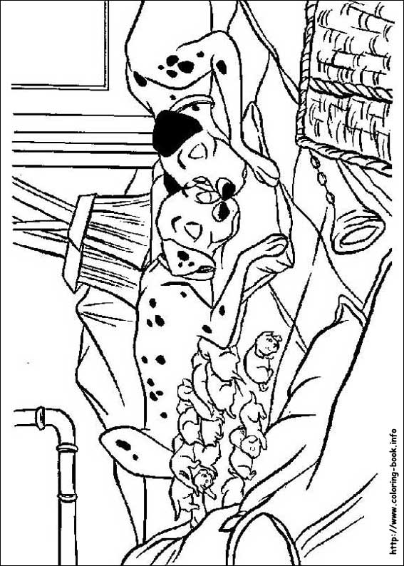 101 Dalmatians coloring picture